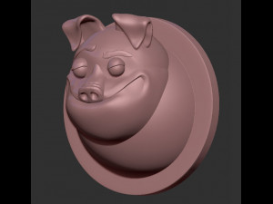 pig fridge magnet 3D 模型