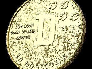crypto-coin doge for printer 3D Model