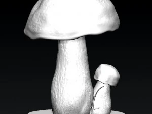 forest mushrooms for 3d printer printing for the interior of an apartment and office com 3D Model