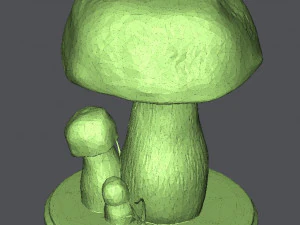 forest mushrooms for 3d printer printing for the interior of an apartment and office com 3D Model