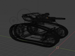 cyber tank 3D 모델