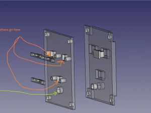 generic autopilot master panel for flight simulation 3D Model