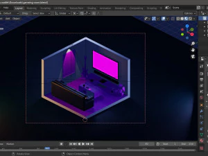 ruang permainan Model 3D