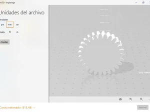 gigi pacu Model Cetak 3D