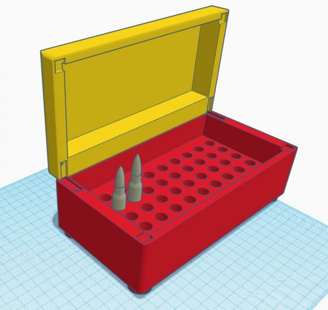 bullet box 3D Модель .c4d .max .obj .3ds .fbx .stl .blend 