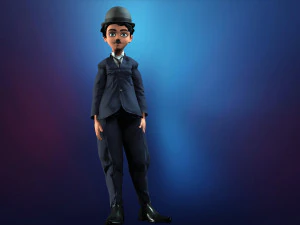 charlie chaplin 3D Model