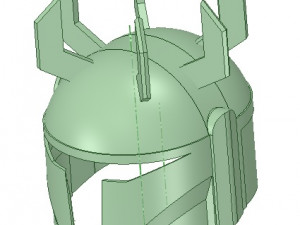 mandalorian helmet darth maul inspired Modello 3D