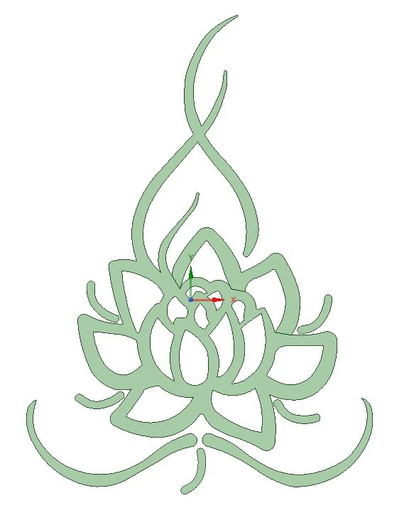 lotus neckless pendant 3D Model .c4d .max .obj .3ds .fbx .stl .blend