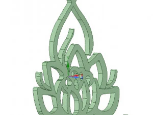 lotus neckless pendant 3D Model
