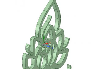 lotus neckless pendant 3D Model