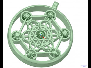metatrons cube with 7 chakras 3D Model