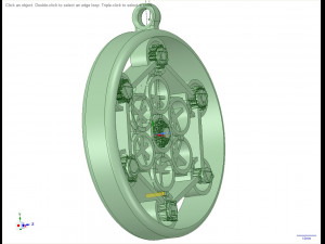 metatrons cube with 7 chakras Modelo 3D