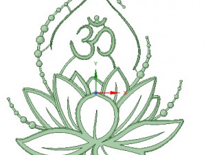 lotus flower pendant 3Dモデル