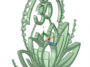 lotus flower pendant 3D Model
