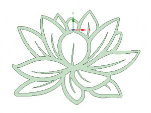 lotus flower pendant 3D Модель