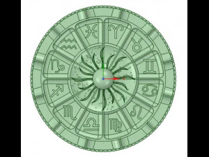 astrology map - with and without the months 3D Print Model