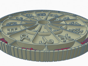 astrology map - with and without the months Modelo de impresión 3D