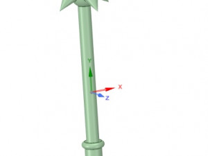 simple spike mace 3D 打印模型