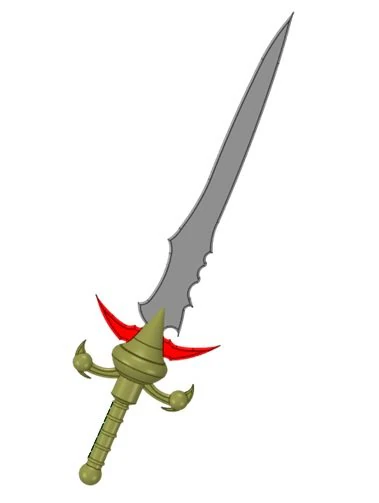 barbarian sword 3D Print Model .c4d .max .obj .3ds .fbx .stl .blend 