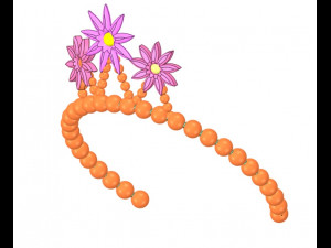 flower headband 3D प्रिंट मॉडल
