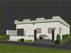 house exterior in 3ds max 3D Model