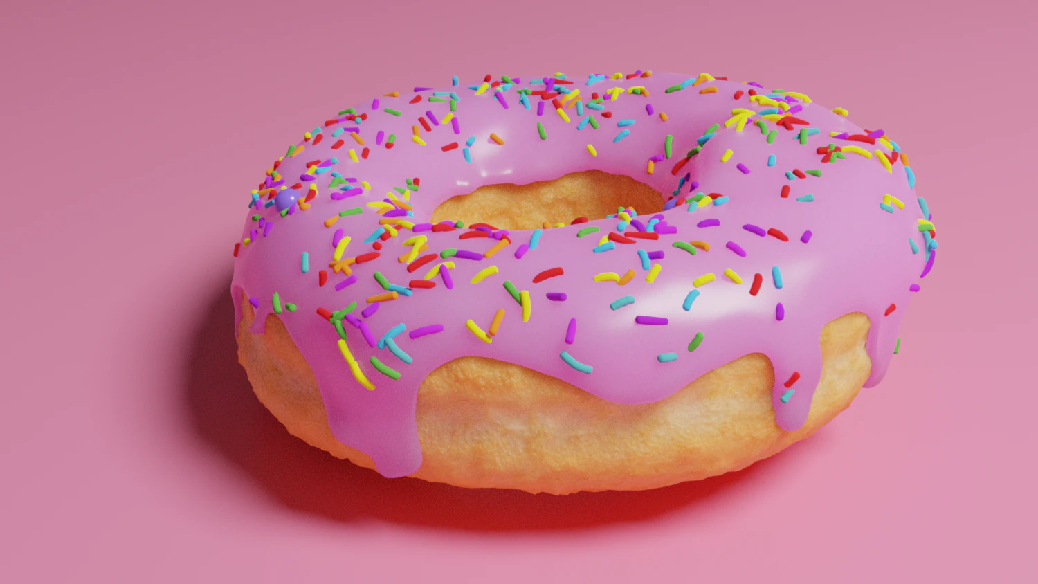 donut 3D Model .c4d .max .obj .3ds .fbx .stl .blend 