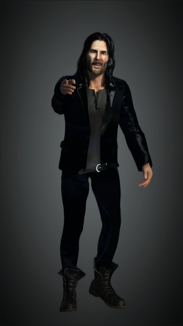 keanu charles reeves 4k texture 3D Model .c4d .max .obj .3ds .fbx .stl .blend