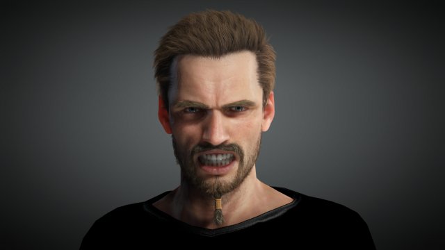 man 4k texture 3Dモデル .c4d .max .obj .3ds .fbx .stl .blend 