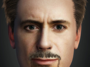 robert john downey junior 4k texture Modelo 3D