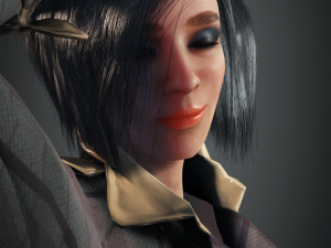 girl 4k texture Model 3D