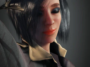 textura de menina 4k Modelo 3D