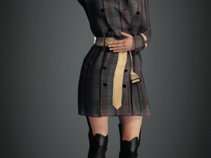 girl 4k texture Model 3D