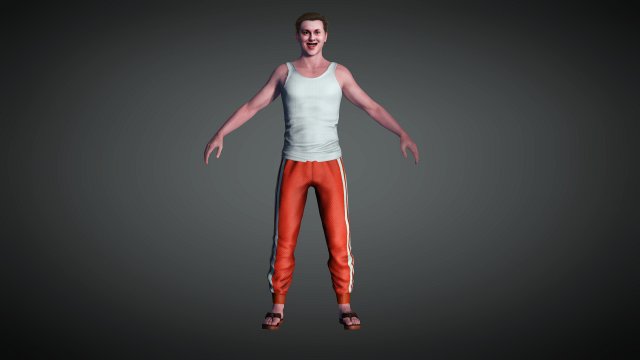 russian gopnik usssr soviet 4k 3D Modell .c4d .max .obj .3ds .fbx .stl .blend 