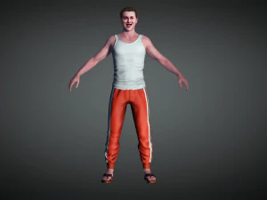 gopnik rusia uni soviet 4k Model 3D