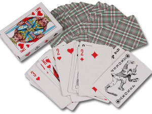 um conjunto de cartas de baralho 36 e 54 Modelo 3D