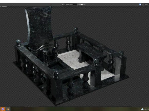 a set of graves 12 pieces 3D Model