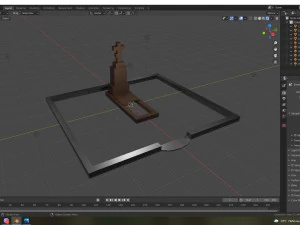 a set of graves 12 pieces 3D Model