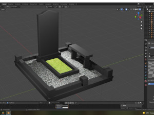 a set of graves 12 pieces Model 3D