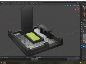 a set of graves 12 pieces 3D Model