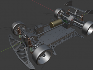 fully finished 3d chassis for rc 3d print 3D Model