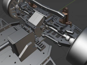 fully finished 3d chassis for rc 3d print 3D Model
