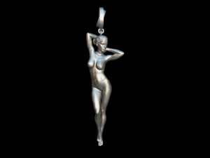 pendant girl 3D Модель