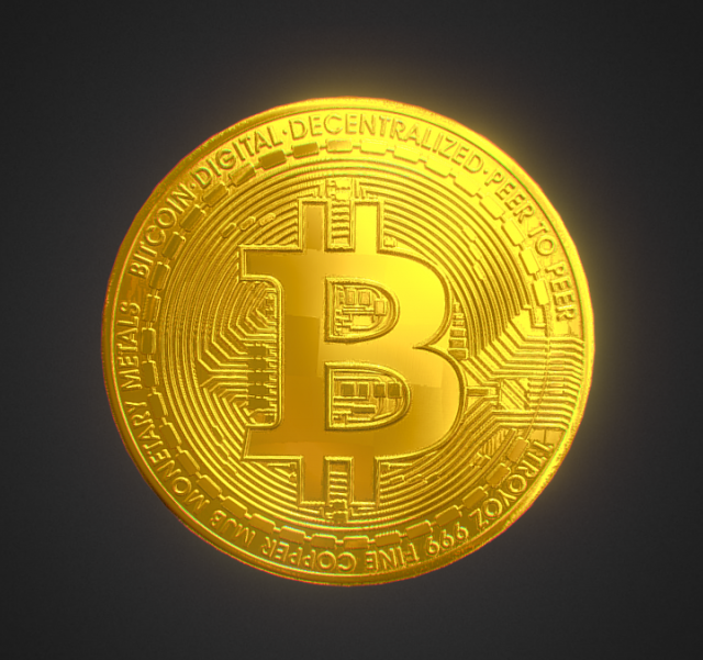 1 BTC Modello 3D .c4d .max .obj .3ds .fbx .stl .blend 