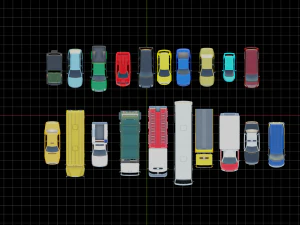 CITY CARS GAMEREADY PACK 3D Modell