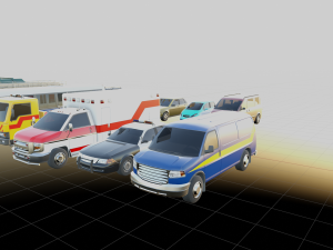CITY CARS GAMEREADY PACK 3D 모델