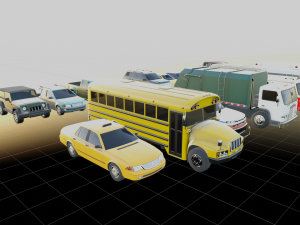 CITY CARS GAMEREADY PACK 3D 모델