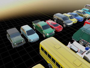 CITY CARS GAMEREADY PACK 3D 모델