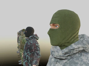 Versatile Military Character old version 3D Model