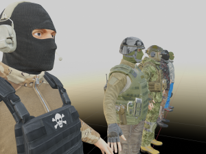 Versatile Military Character old version 3D Модель