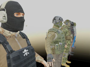 Versatile Military Character old version 3D Model